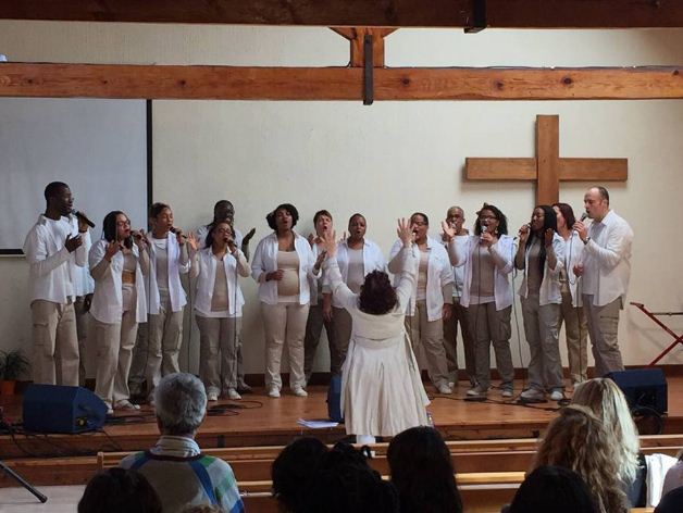 Mariage avec une chorale gospel